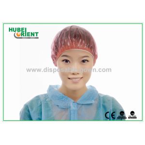 Quality Free Size Colorful Waterproof PE Shower Cap Disposable Easy To Wear For Clean for sale