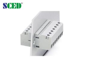 Quality Pitch 10.10mm Feed Through Terminal Blocks 65A 2P-24P Right Angle Wire Inlet for sale