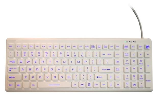 Buy Fully Washable / Waterproof Computer Keyboard With Magnetic Fix On Cart at wholesale prices