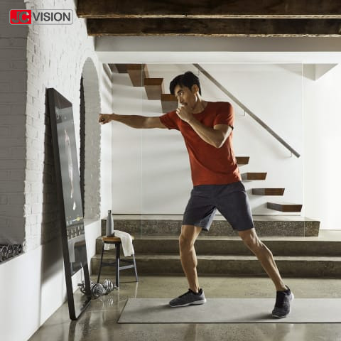 Interactive Magic Workout Mirror , Exercise Touch Screen Fitness Smart Mirror