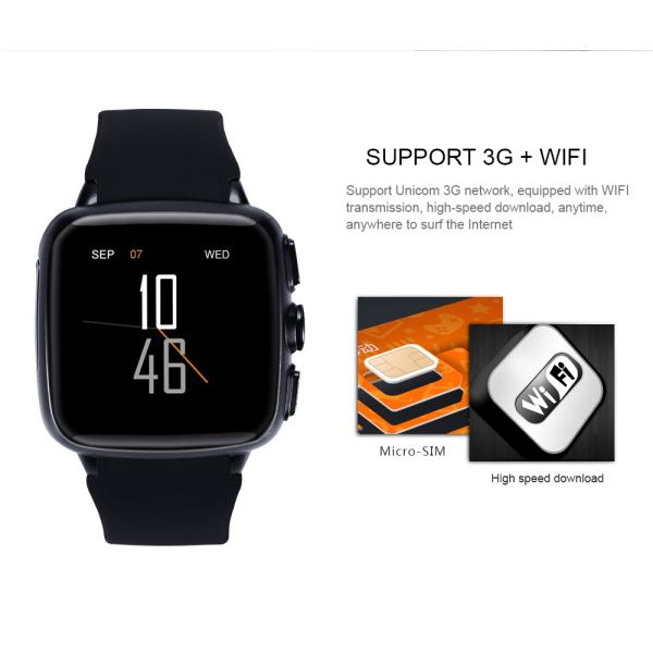 Bluetooth4.0 Android 5.1 sports DL01 Smart Watch 3G WiFi GPS SIM Camera Heart Rate Monitor Wristwatch For iOS Android