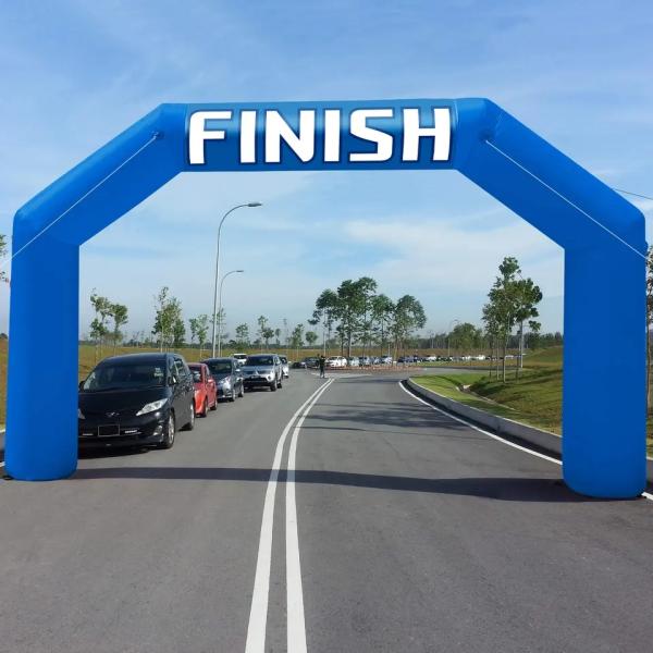 3m Outdoor Inflatable Finish Line Arch Customize Logo With Air Pump