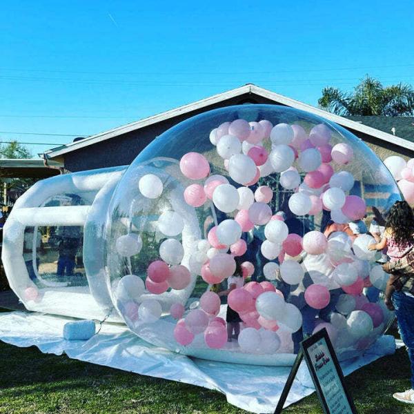 Transparent Inflatable Bubble Tent 100% PVC Bubble House With Blower