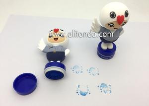 Quality Customized silicone stamp rubber soft pvc stamp toy cute pattern silicone embossed rubber stamp for sale