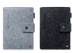 Quality A5/A6 Felt Notebook 6 Round Ring Design With Soft Wool Felt Craftsmanship for sale