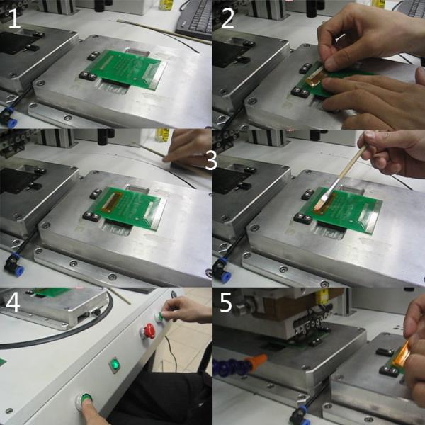 Pcb Welding Machine Pulse Heating Hot Bar Soldering Machine Rotary Table