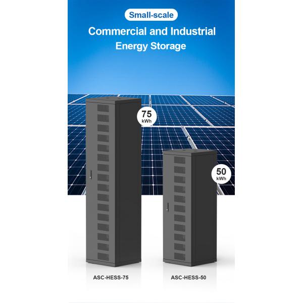 15kwh-750kwh Commercial racked cabinet High Voltage Solar energy storage system lifepo4