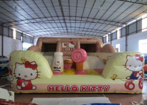 Quality Hello Kitty Inflatable Jump House Double Stitching 5 X 4.5 X 2.4m For Amusement Park for sale