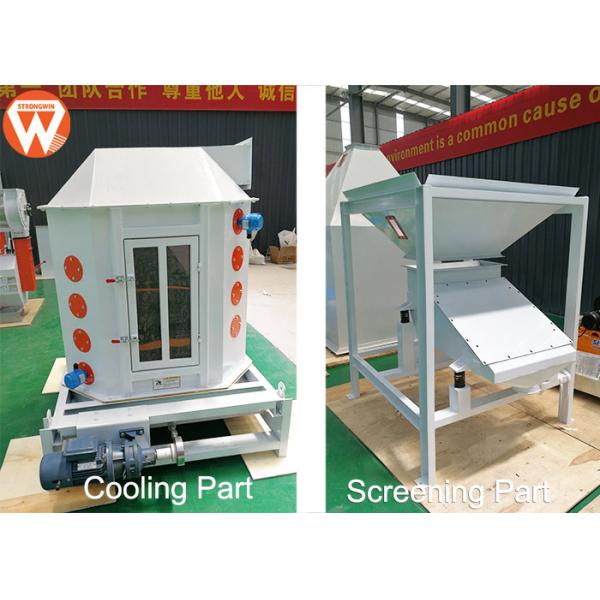Counter Flow Feed Pellet Cooler Screening Machine Multifunction For Animal