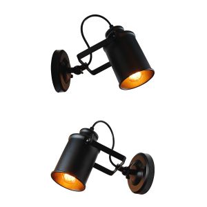 Vintage Wall Lamp Industrial light wall sconc,Plug with push button switch