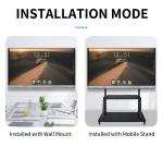 Interactive LCD Flat Panel Display 4K Android 11 Multi Touch LED Screen Monitor