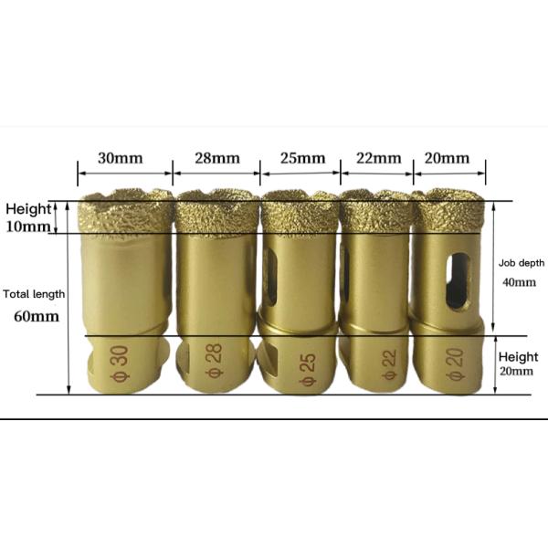 Dry or Wet Drilling Marble Hole Cutter Drill Bits for Porcelain,Ceramic,Granite etc.