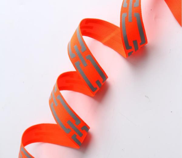 Buy Double Sided Intercolored Reflective Silk Webbing Custom Printed Nylon Belt Webbing Strap at wholesale prices