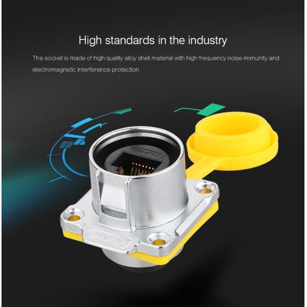 CNLINKO LP24 RJ45 Waterproof Connector LED Display Connector IP68 Waterproof Rj45 Connector
