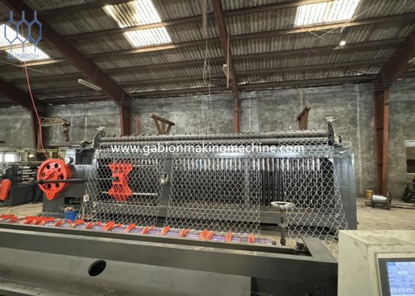 Buy High Capacity Double Twisted Wire Mesh Gabion Box Machine With PLC Control at wholesale prices