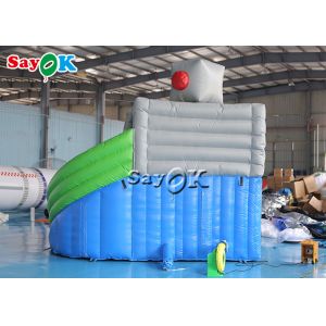 Inflatable Bouncy Slides Custom Backyard Robot Themed Inflatable Water Slide
