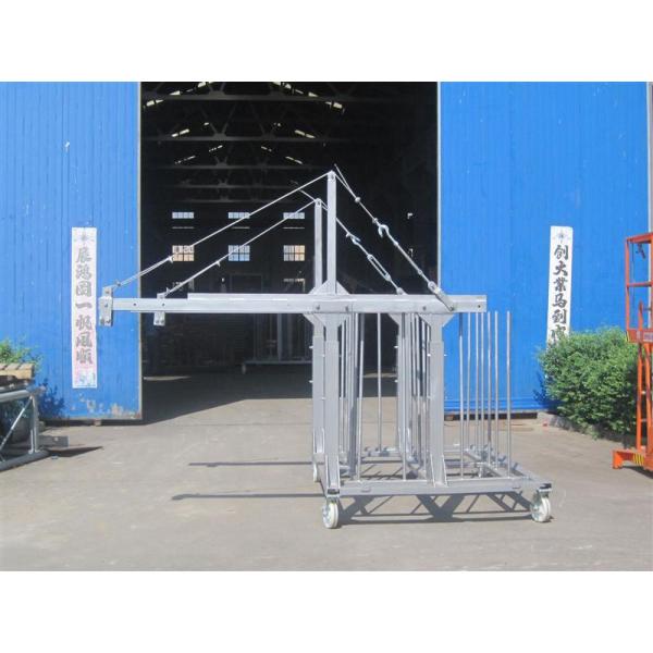 8 -10 m / min Aluminum Alloy Arc Rope Suspended Window Clean Platform