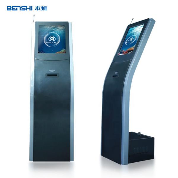 Buy Wireless Queue Management Kiosk Touch Screen Bank Queue Ticket Dispenser at wholesale prices