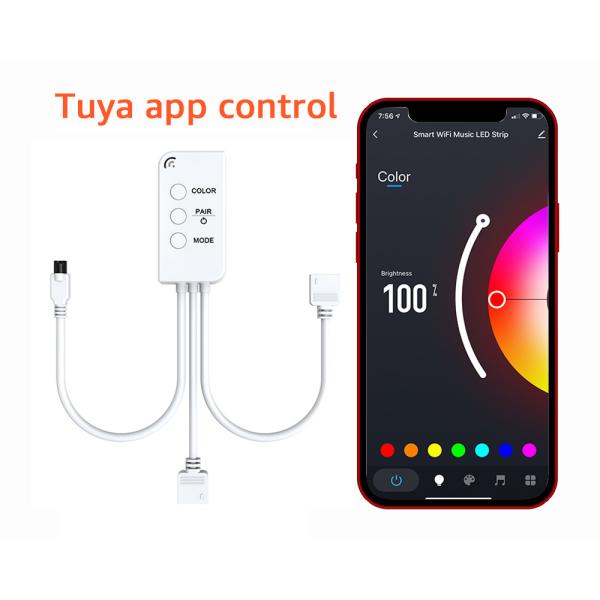 5m Smart LED Light Strip Remote Control Sync To Music Addressable SMD5050 Dream Color