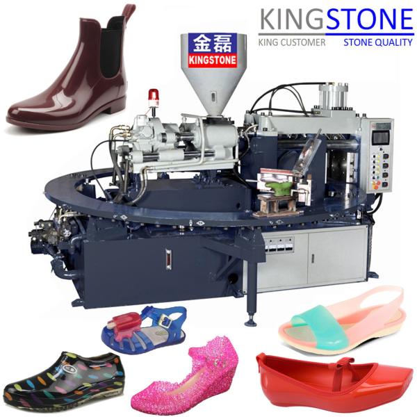 1 Color Rotary Plastic Shoes/Boots Making Machine For Kids Boots With 2 Years Guarantee