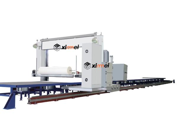 Buy C517 Grantry Moving On Linear Motion Guide Long Block Foam Splitting To Slim Sheet Horizontal Cutting Machine at wholesale prices