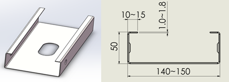 MF300 Roll Forming Machine For Light Gauge Steel Frame Building C & U Profile