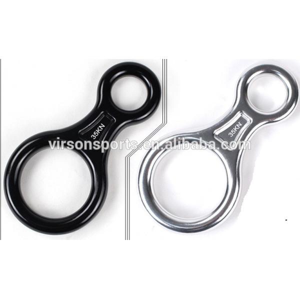 Forged aluminum climbing descender.climbing carabiner