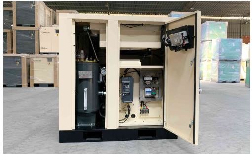 14L 11kw Portable Screw Air Compressor 3 Phase Air Cooling Direct Driven Boss Air End