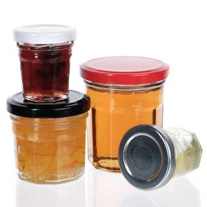 Quality High Seal Jam Storage Jar Household Empty Can Clear Jam Jar With Aluminum Lid for sale