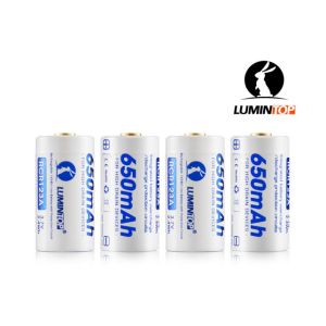 Circuit Protected RCR123A Rechargeable Flashlight Batteries 3.7V 650mAh Capacity