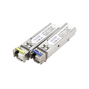 Quality SMF LC Connector 1.25G SFP Module , Single Fiber Transceiver 1310nm / 1550nm 20km for sale
