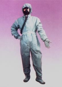 China Airtight Safety Chemical Protective Suit Clothing 185cm Alkali Proof on sale