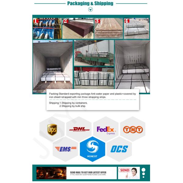 Full Hard PPGI Corrugated Sheet Cold Rolled Galvalume Corrugated Sheet 600mm - 1100mm