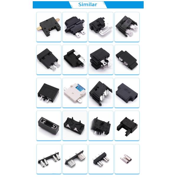 Nickel Plated Phosphor Bronze Terminal Mini PCB Mounting Blade Fuse Holder