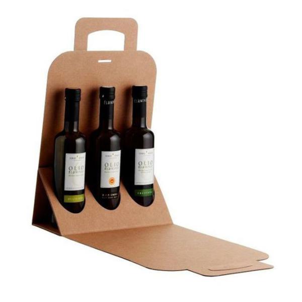 Wine Bottle Packaging Paper Box Coated Paper Material Matte Lamination