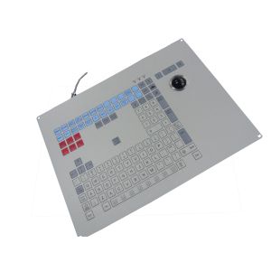 Quality Ruggedized Trackball Industrial Membrane Keyboard Water Proof and Scratch Proof for sale