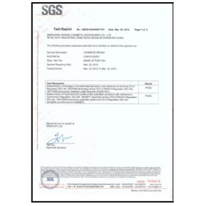 SHENZHEN ANYWORLD COSMETIC CO., LTD Certifications
