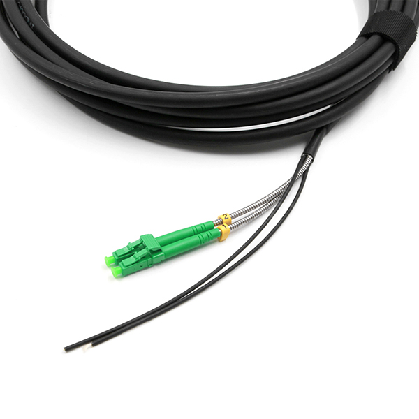 FTTA CPRI Outdoor Fiber Patch Cord LC APC-LC APC 2 Cores OS2 LSZH Black Jacket