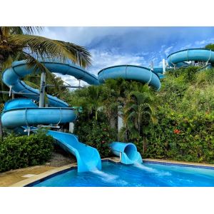 OEM Water Playground Playhouse Swimming Pool Equipment Fiberglass Slide