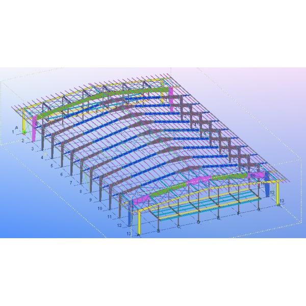 Experienced TEKLA Modeling Industrial Metal Workshop Building Construction Project