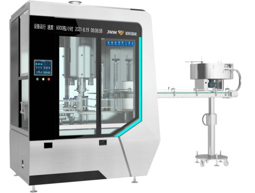 6500 BPH Rotary Bottle Automatic Capping Machine 80ml-1000ml With 6 Capping Heads