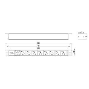 PDU Power Distribution Unit Socket System With Multi Function
