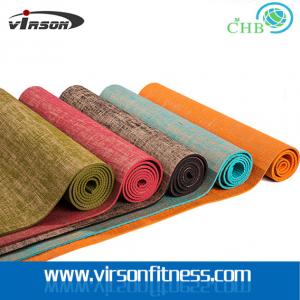 China Virson Fashion jute covered pv yoga mat/eco yoga mat jute on sale