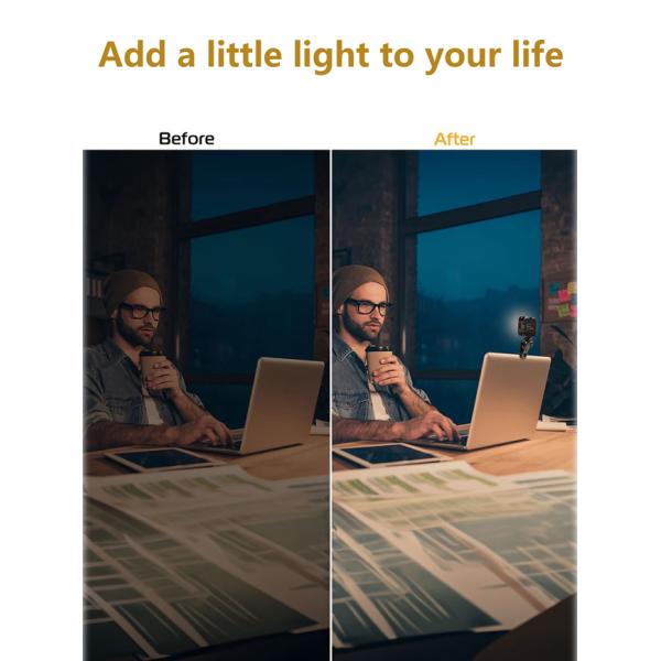 Rechargeable LED Portable Fill Light 12w With Adjustable Angle And Usb Power