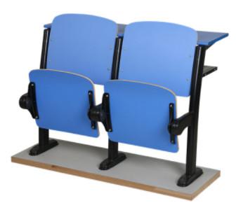 Buy Fixed Lecture Chairs With Writing Tablets , Classroom Furniture For Reading at wholesale prices