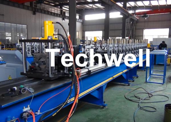 Steel Structure Racking Roll Forming Machine For Shelf Rack Beam With Hydraulic