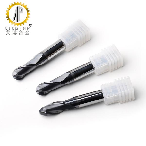 TiAlN Coating UF12 Carbide Ball Nose End Mill With No Burr