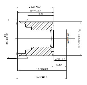 HD Camera 3.26mm F2.2 Surveillance Camera Lens Waterproof 5MP