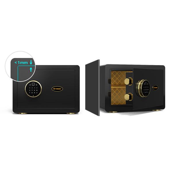 11kg Dual Alarm Home Safe Box Biometric Fingerprint Lock With Glossy Surface Treatment