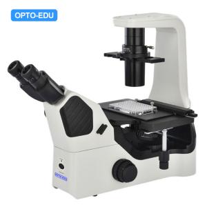 China OPTO EDU A14.1063 Inverted Optical Microscope , Phase Contrast Microscope Magnification 4x on sale